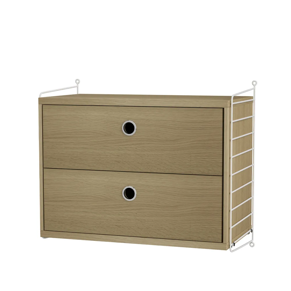 String quarto carvalho e branco - combinação A String