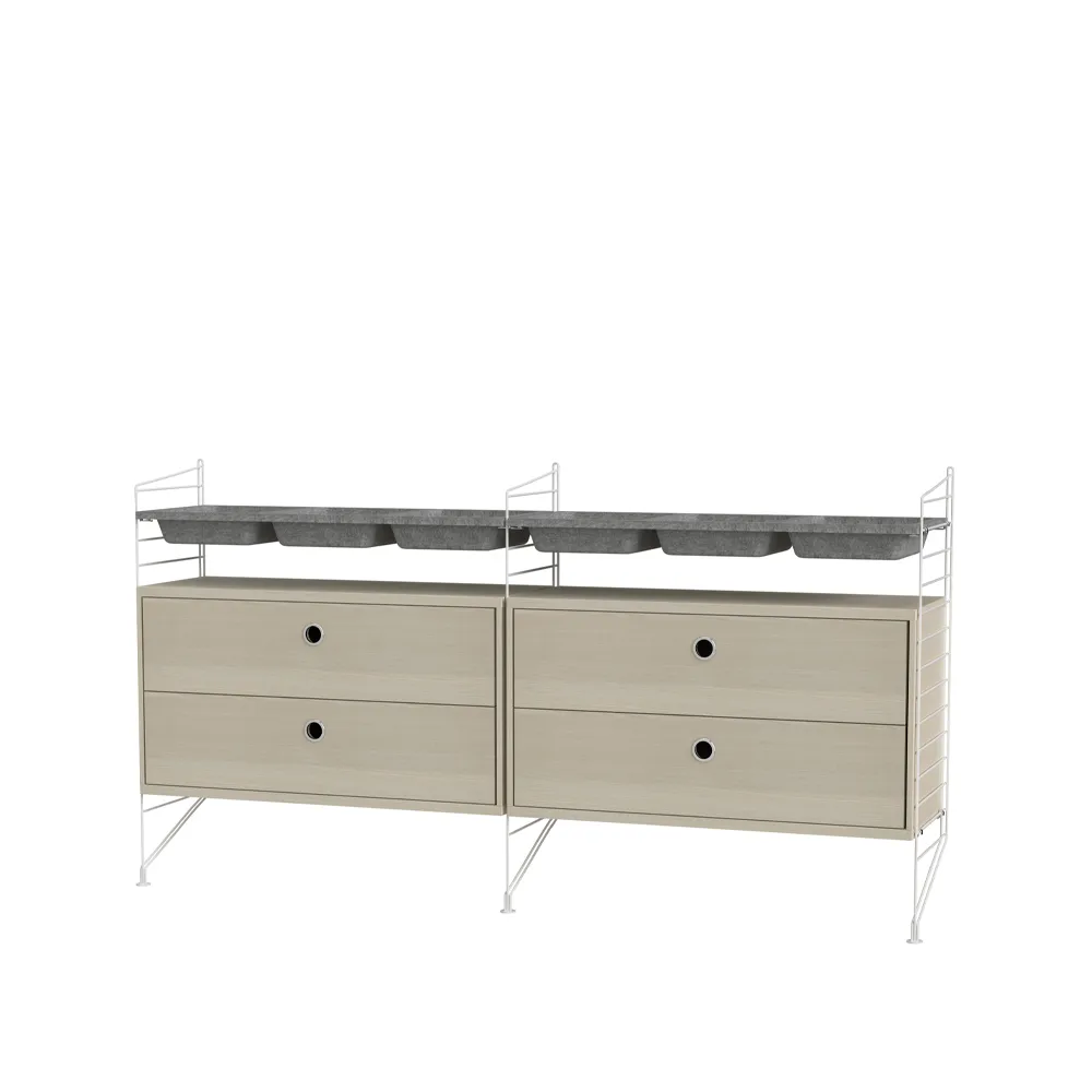 String quarto freixo e branco - combinação G String