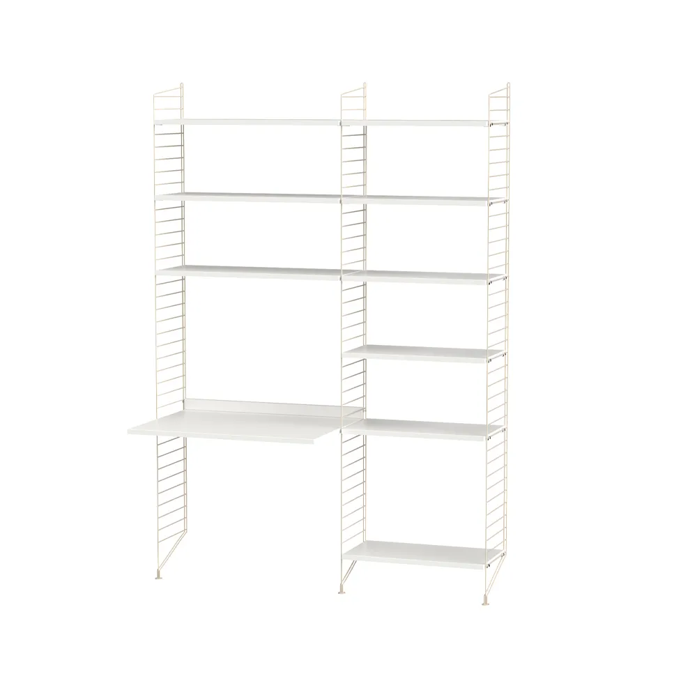 String quarto infantil branco e bege - combinação D String