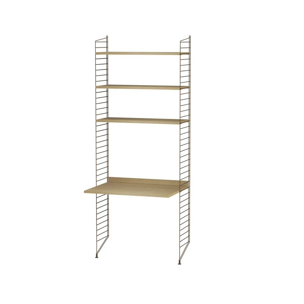 String quarto infantil carvalho e castanho - combinação C String