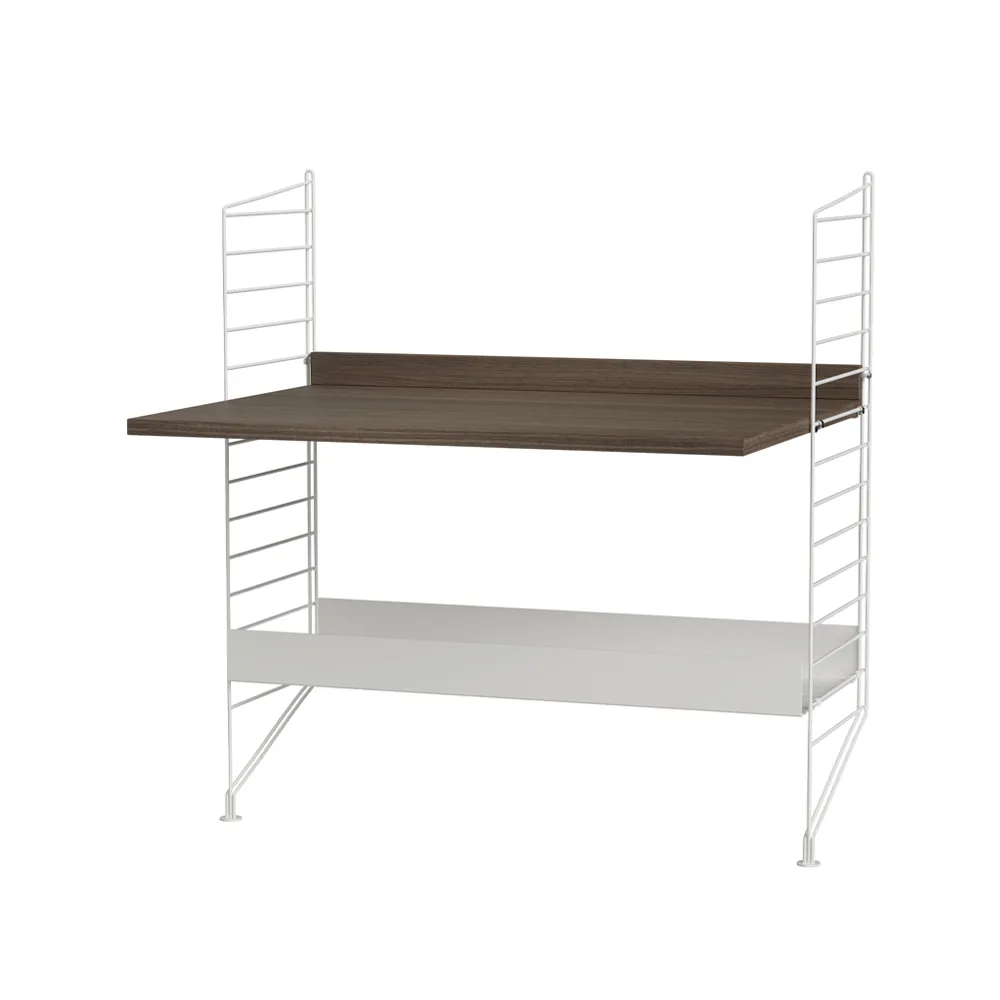 String quarto infantil combinação A - nogueira e branco String