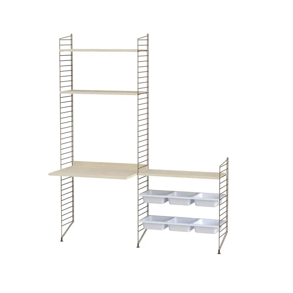 String quarto infantil freixo e castanho - combinação E String