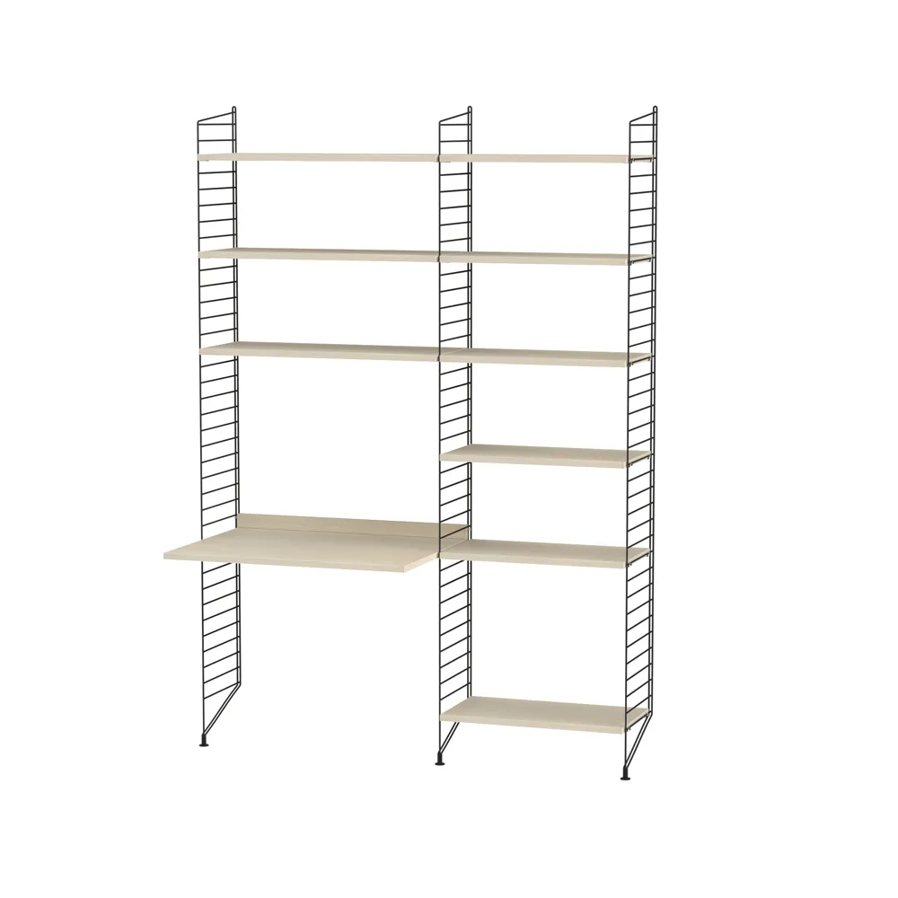 String quarto infantil freixo e preto - combinação D String