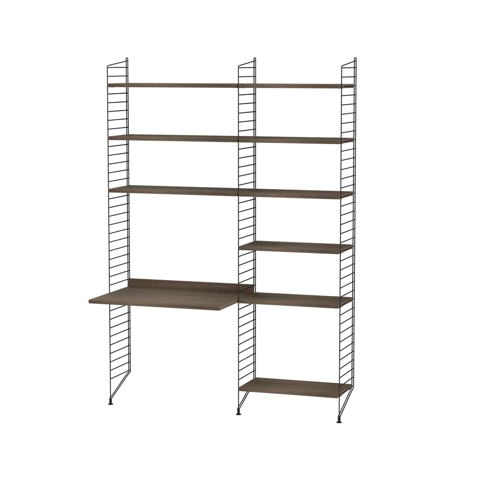 String quarto infantil nogueira e preto - combinação D String