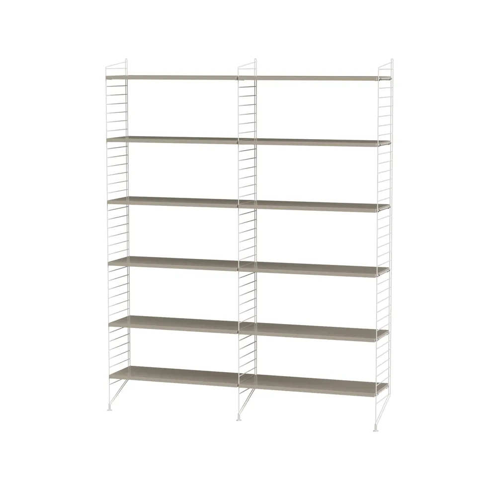 String sala de estar bege e branco - combinação A String