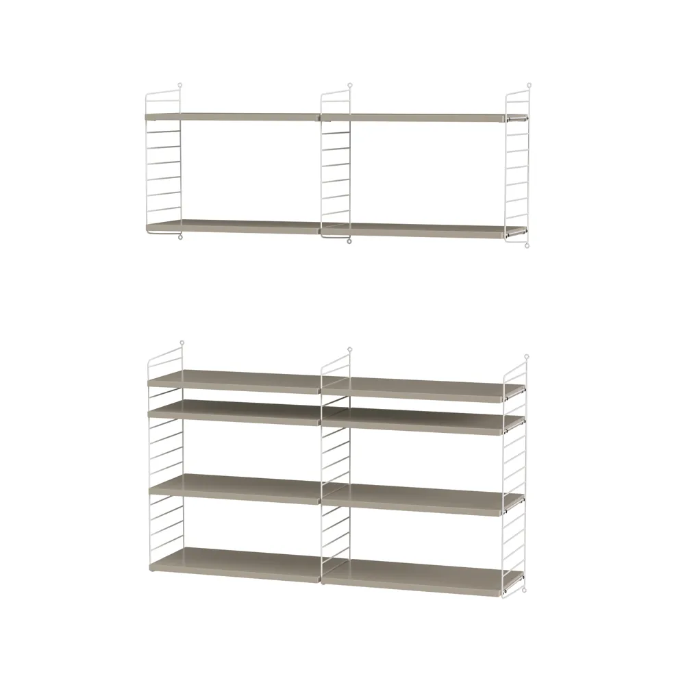 String sala de estar bege e branco - combinação N String