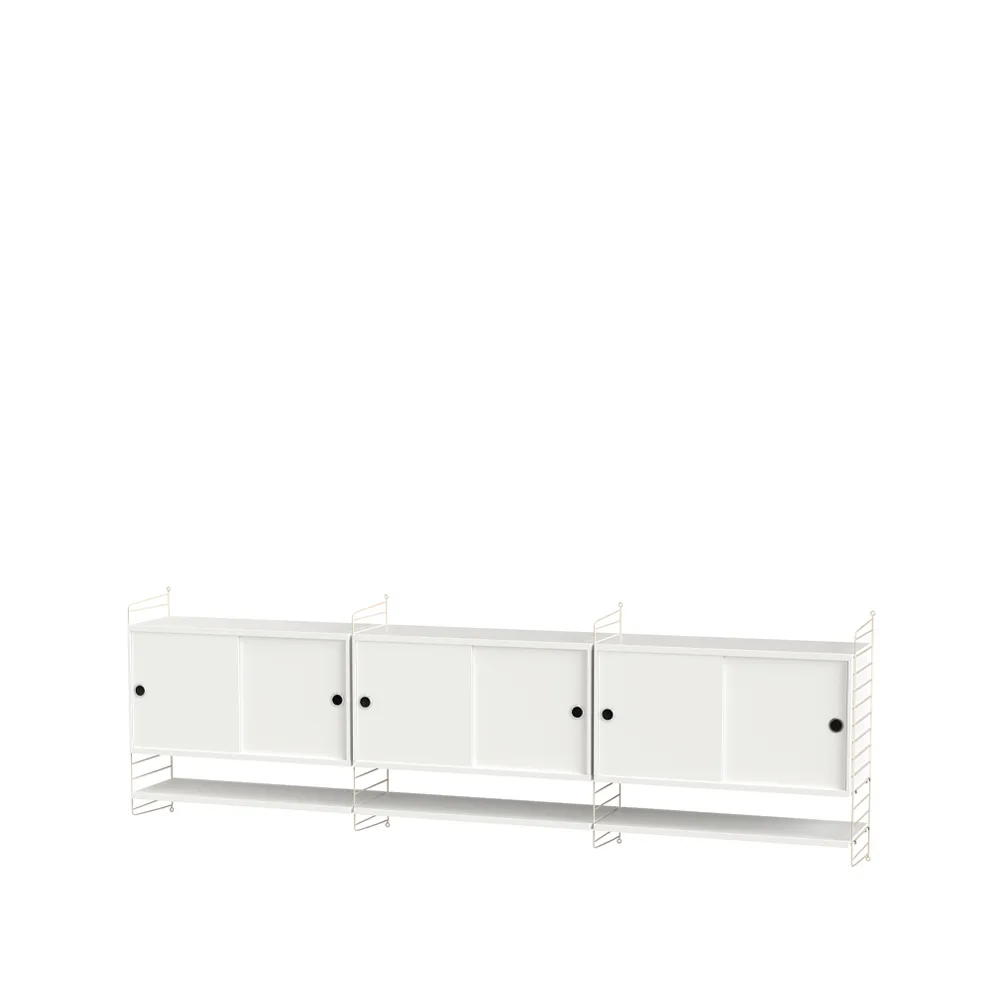 String sala de estar branco e bege - combinação E,  String
