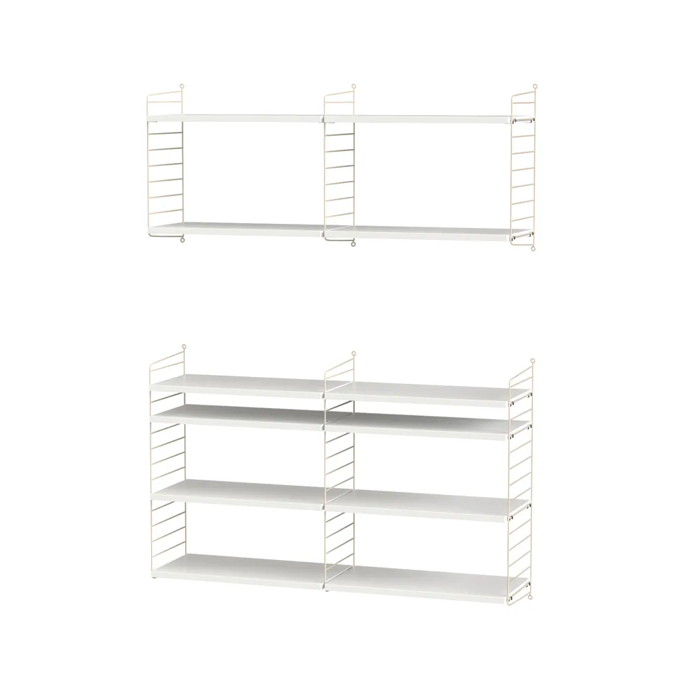 String sala de estar branco e bege - combinação N String