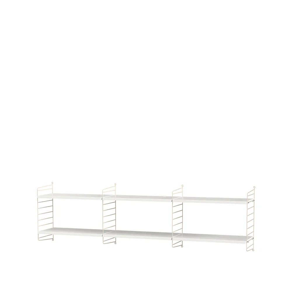 String sala de estar branco e bege - combinação O,  String