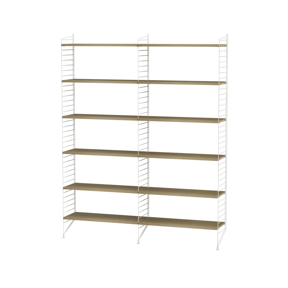 String sala de estar carvalho e branco - combinação A String