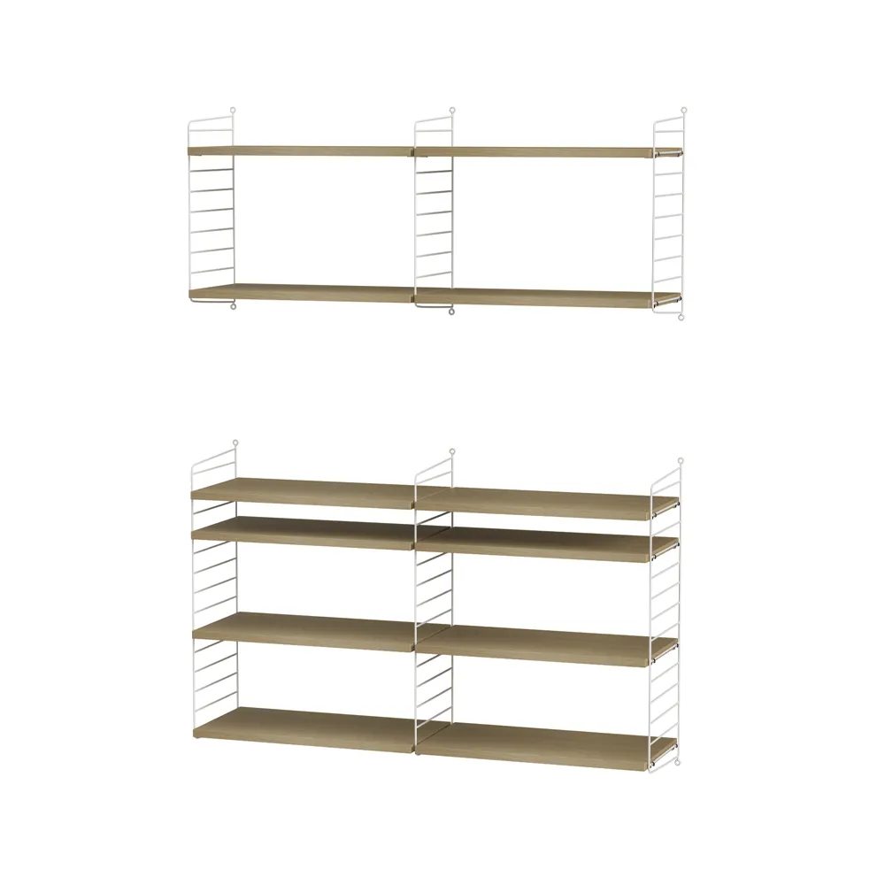 String sala de estar carvalho e branco - combinação N String