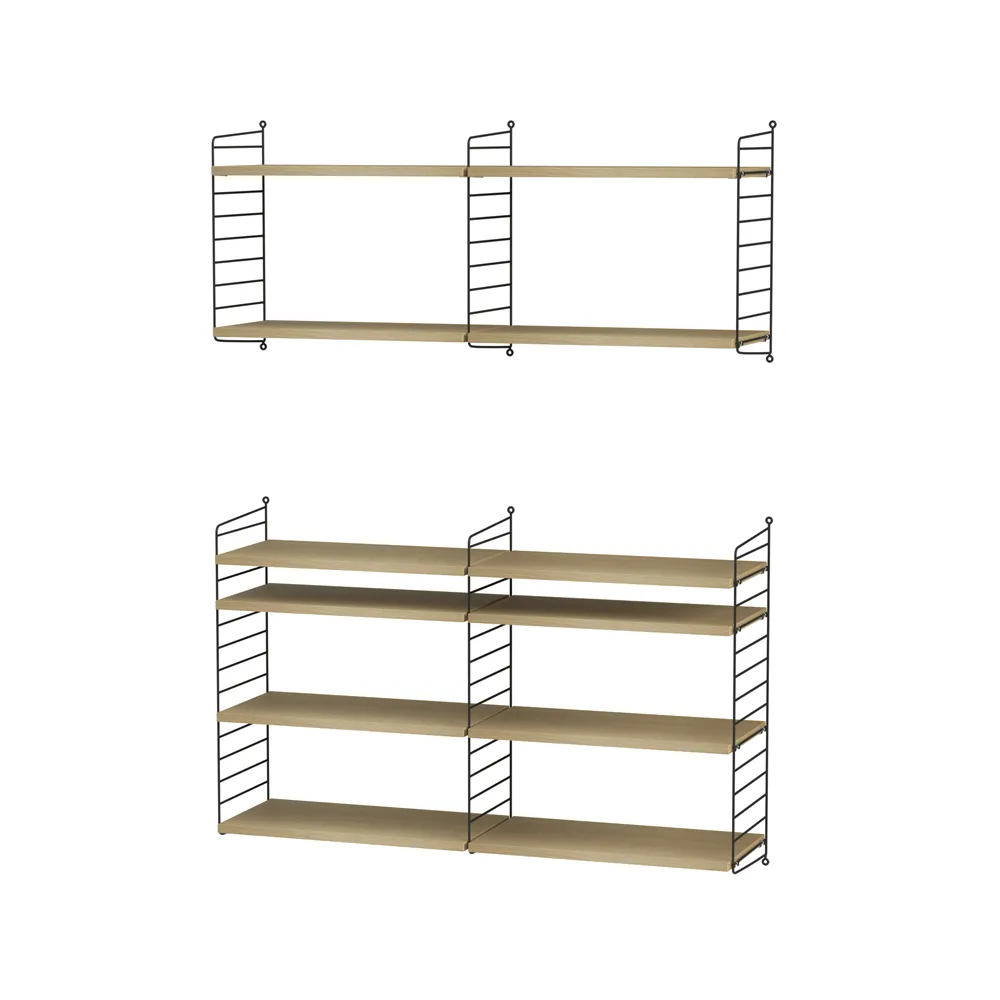 String sala de estar carvalho e preto - combinação N String