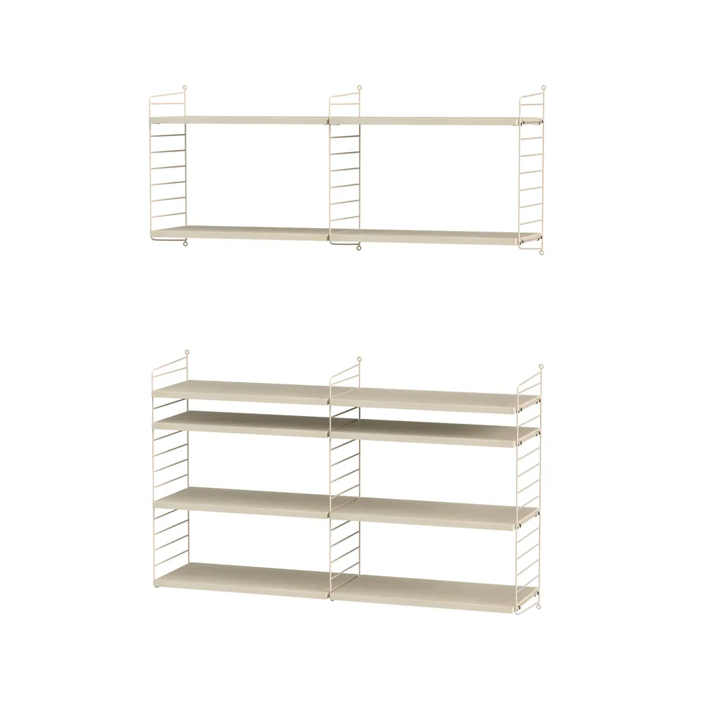 String sala de estar freixo e bege - combinação N String