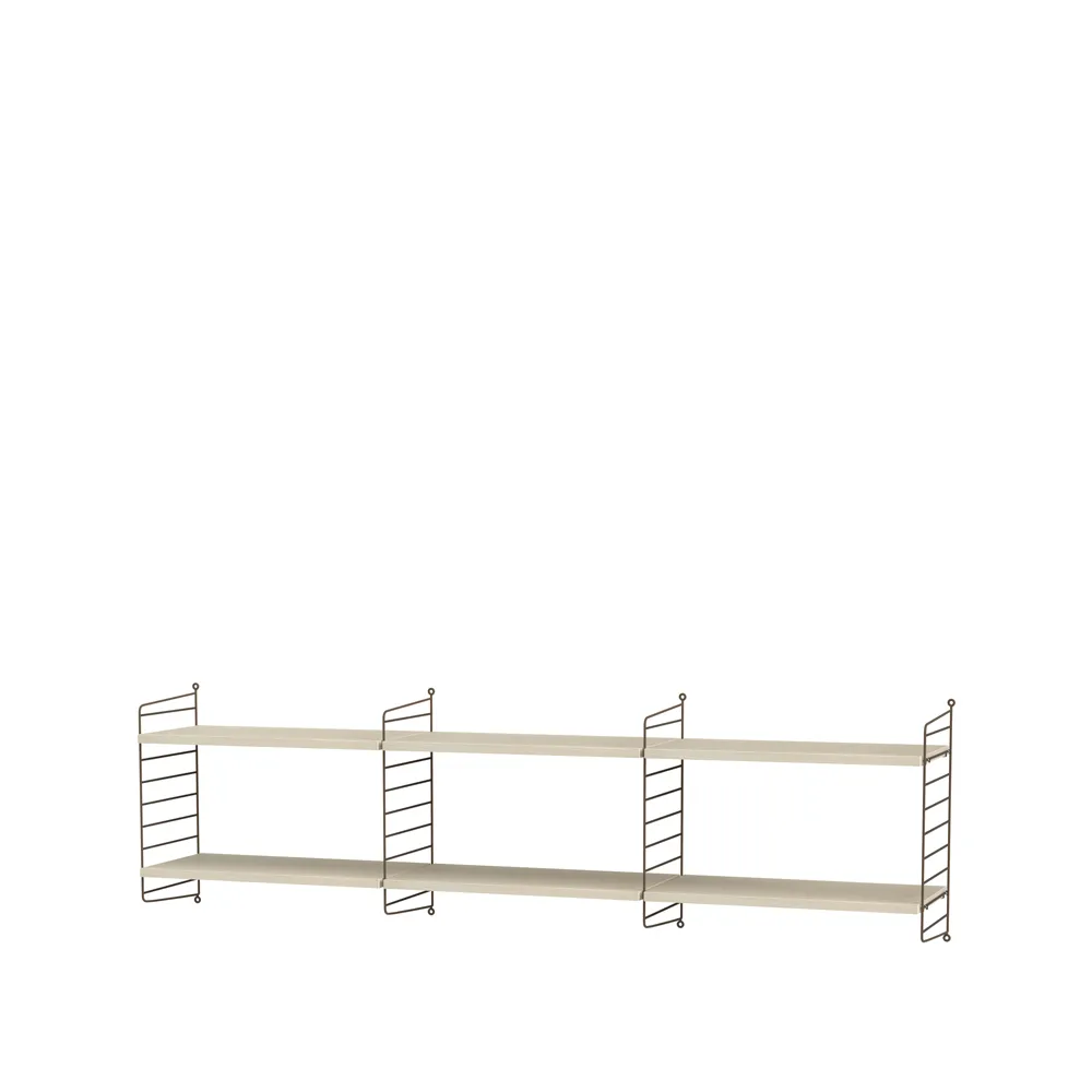 String sala de estar freixo e castanho - combinação O String