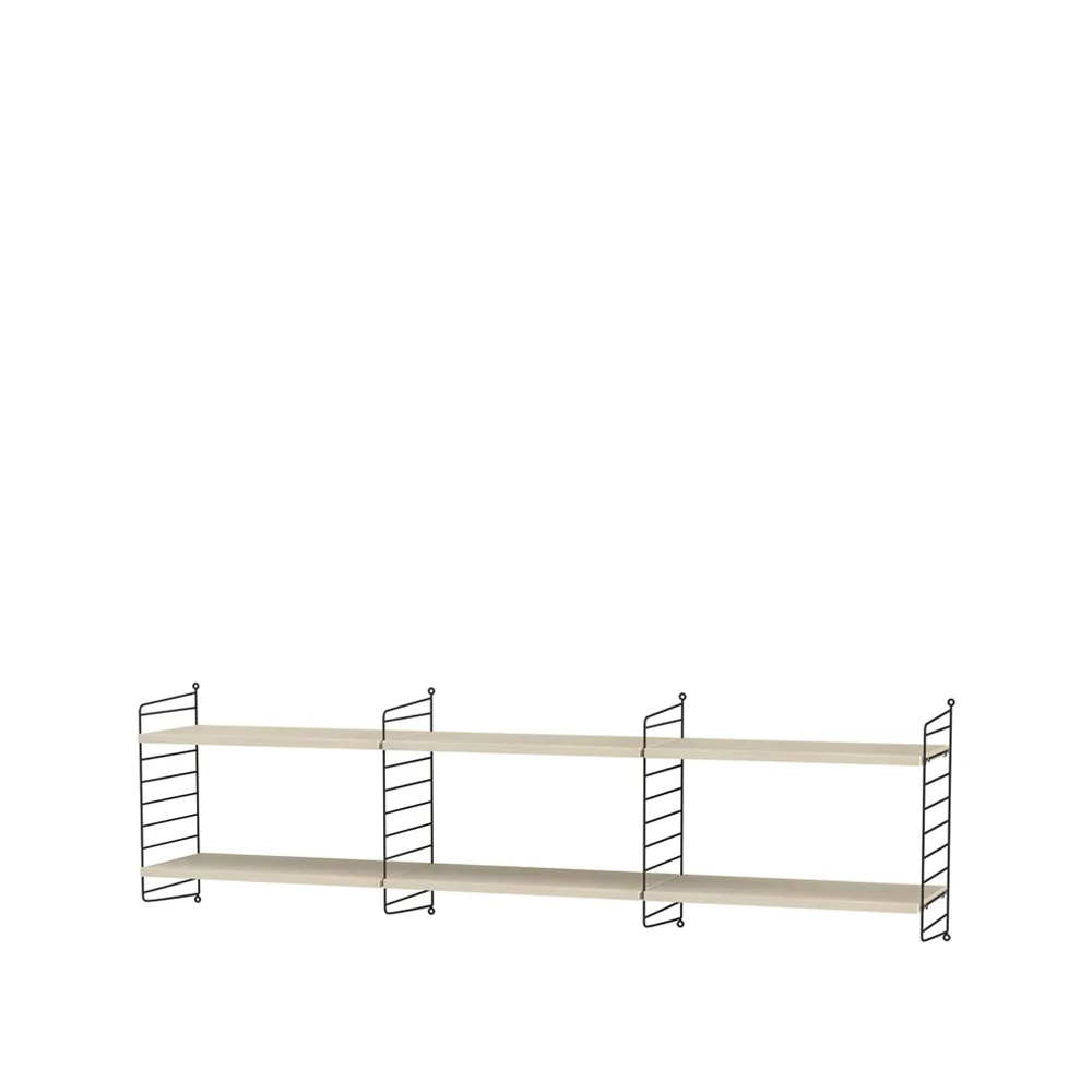 String sala de estar freixo e preto - combinação O String