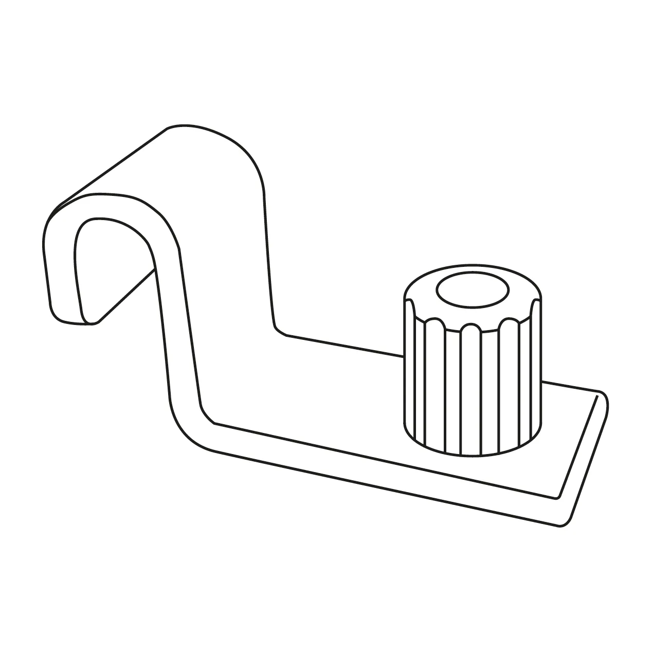 String suportes de prateleira peça de reposição 4 unidades, Metal String