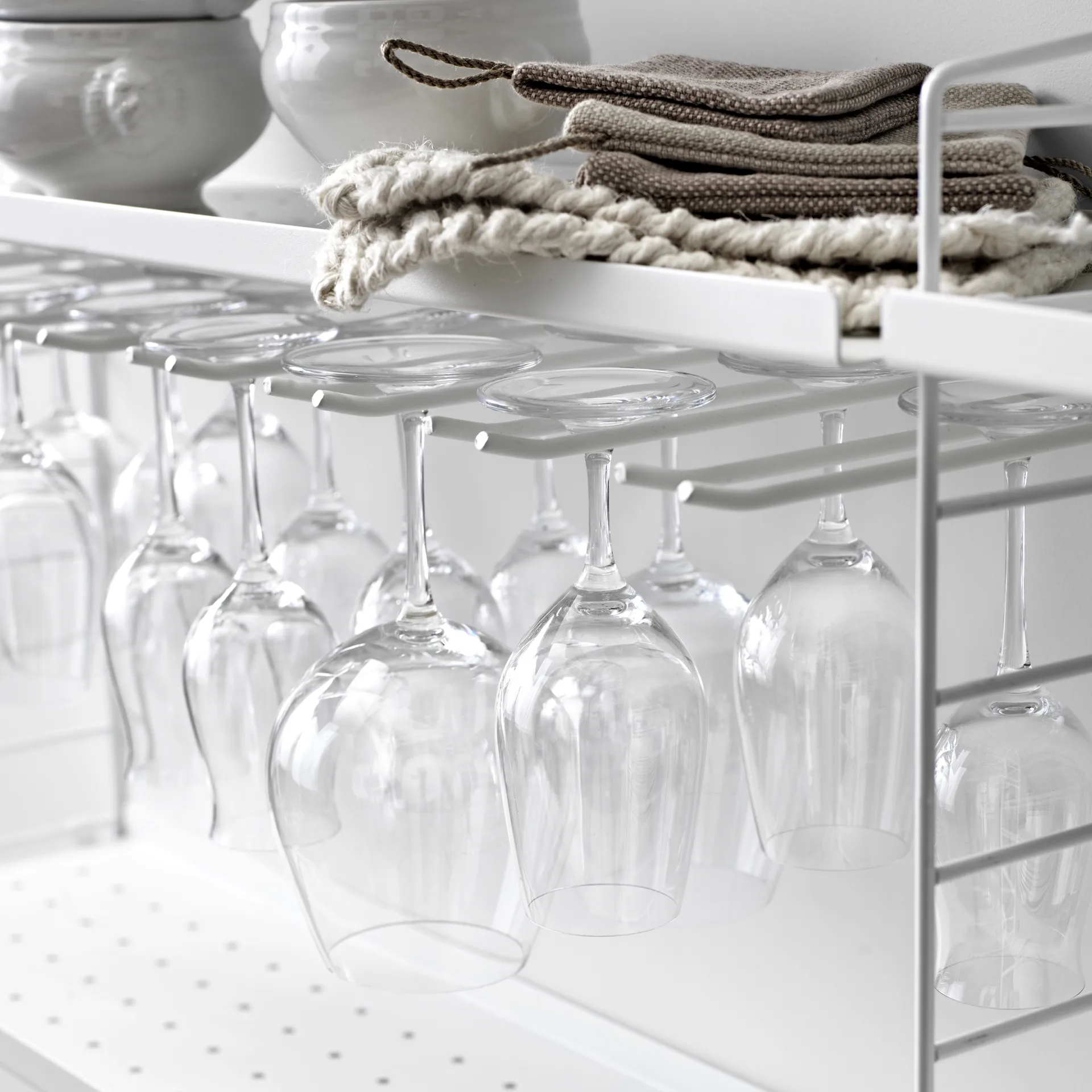 Suporte para copos String 2 unidades, preto, 20 cm String