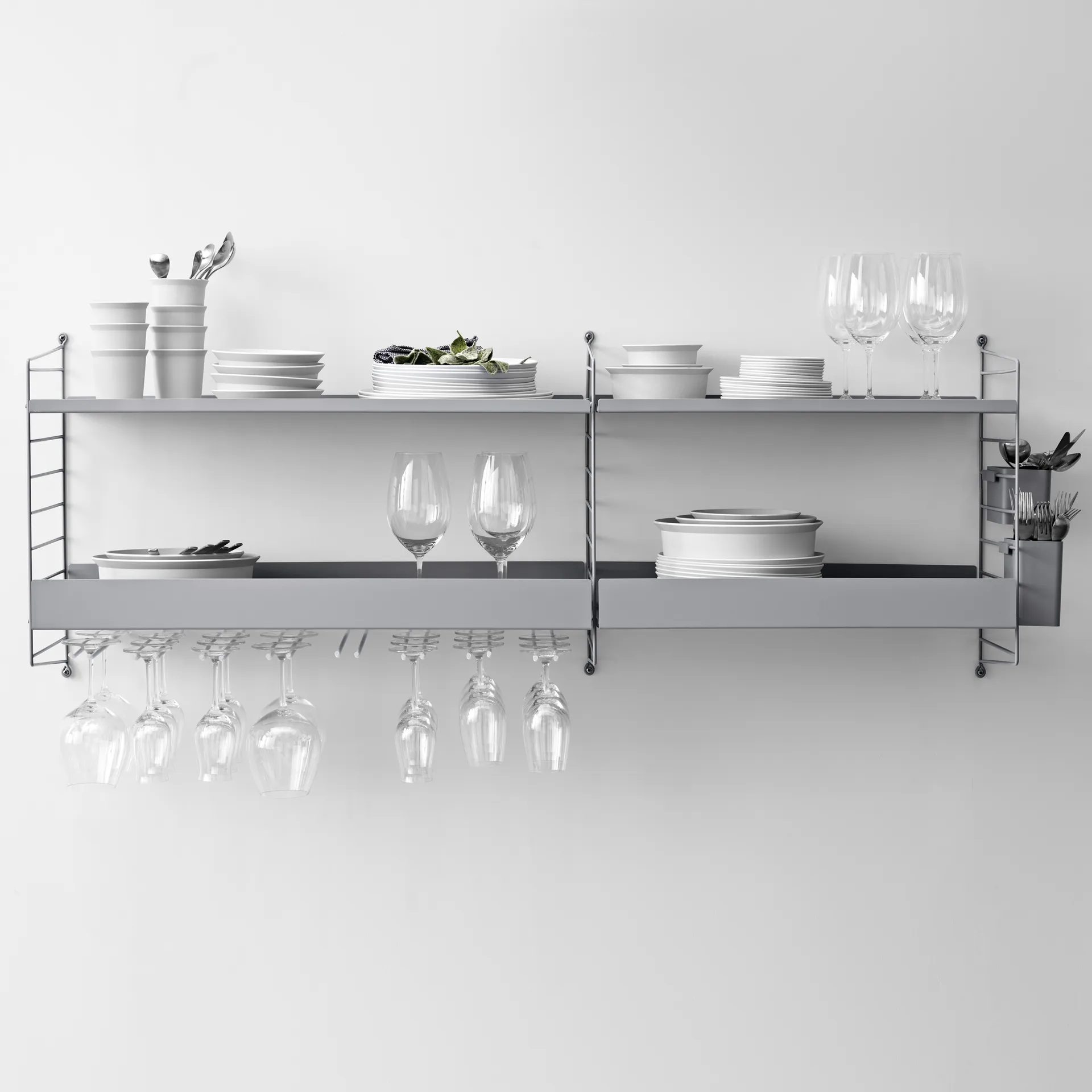 Suporte para copos String 2 unidades, preto, 20 cm String