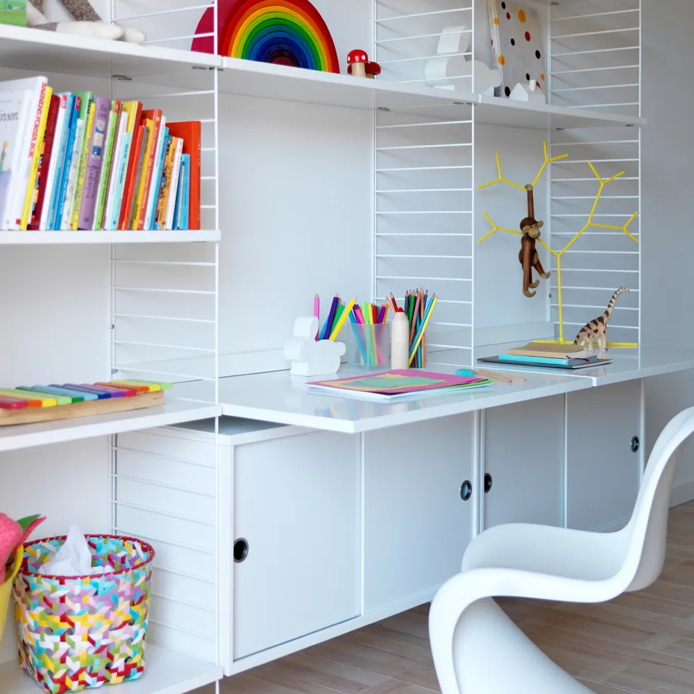 Tampo de trabalho String, Branco, 78x58 cm String