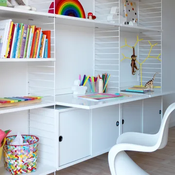 Tampo de trabalho String - Branco, 78x58 cm - String