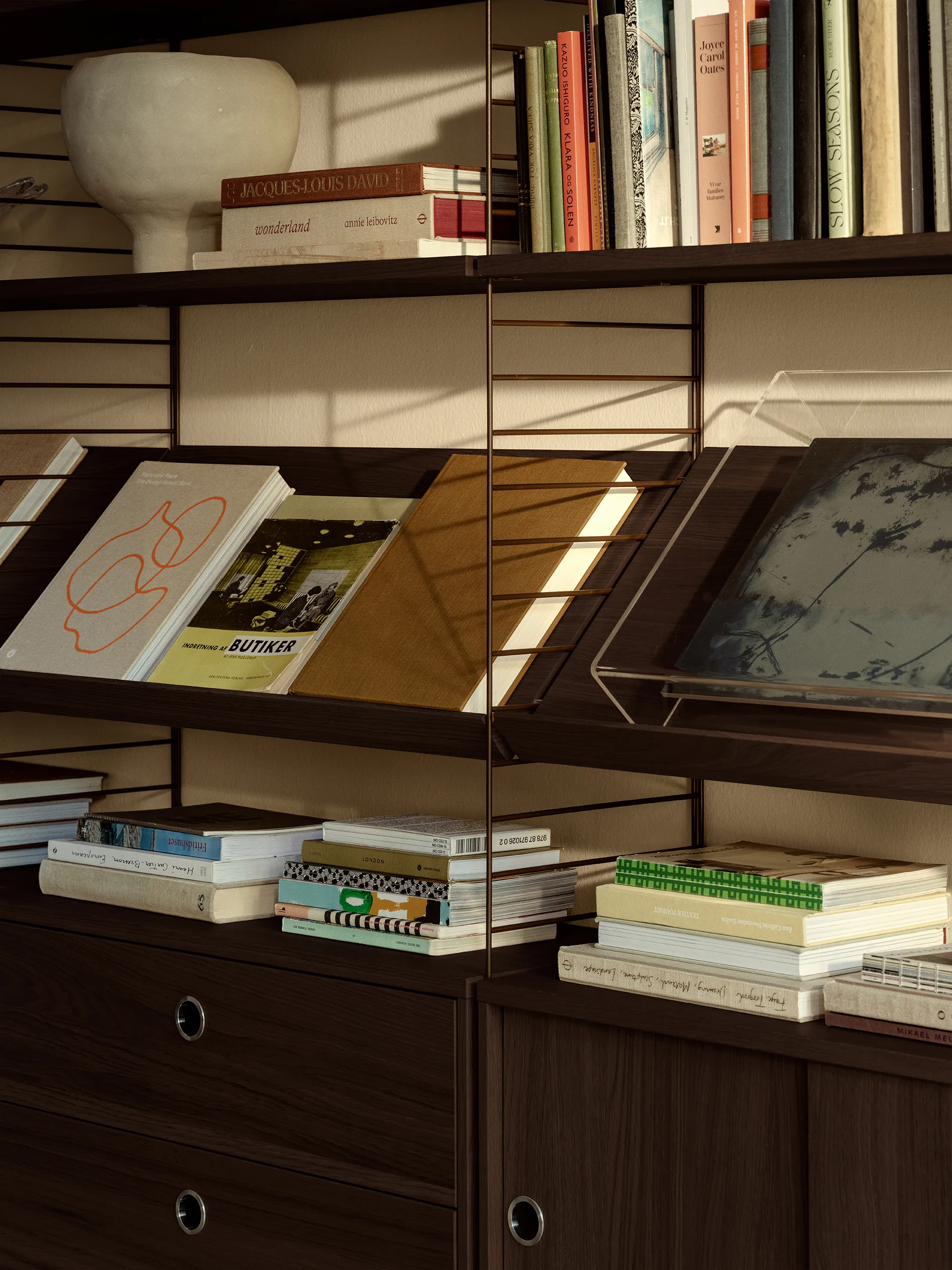 Tampo de trabalho String, Carvalho escuro, 78x58 cm String