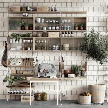 Vitrine String - Carvalho, 78x30 cm - String