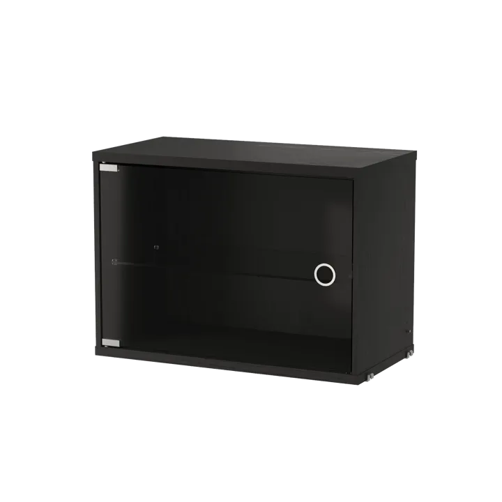 Vitrine String - Freixo tingido de preto, 58x30 cm - String