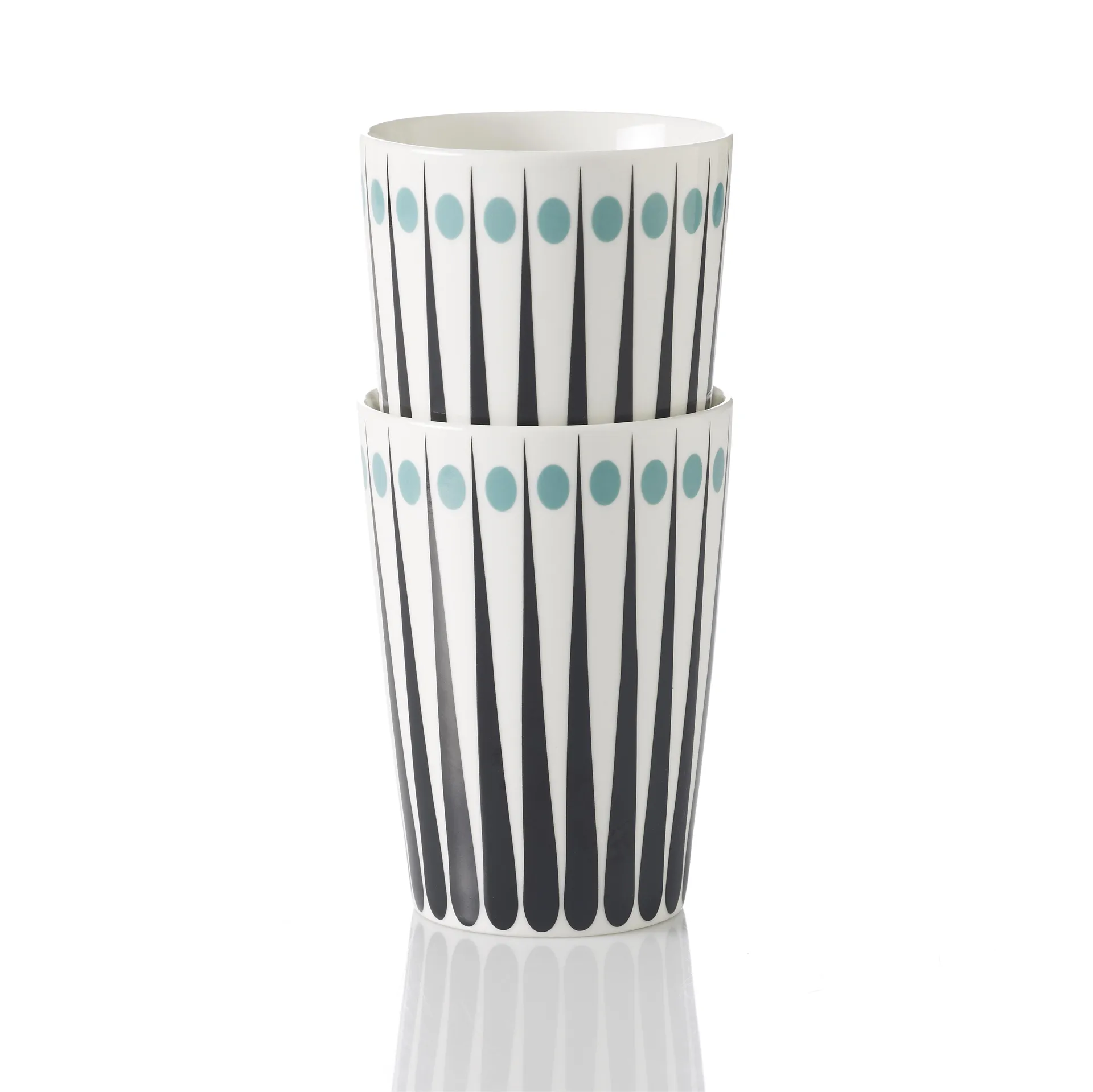 Caneca Amanda, branco-aqua Superliving
