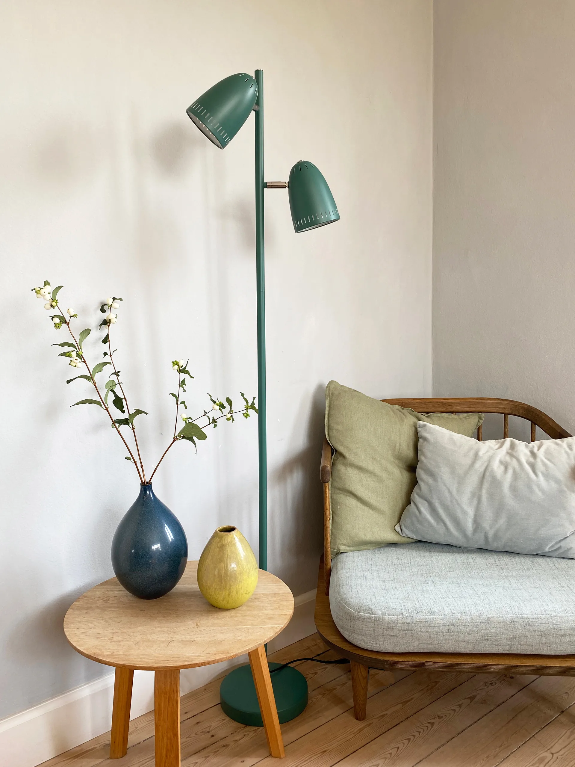 Dynamo Twin candeeiro de chão , Verde pato Superliving