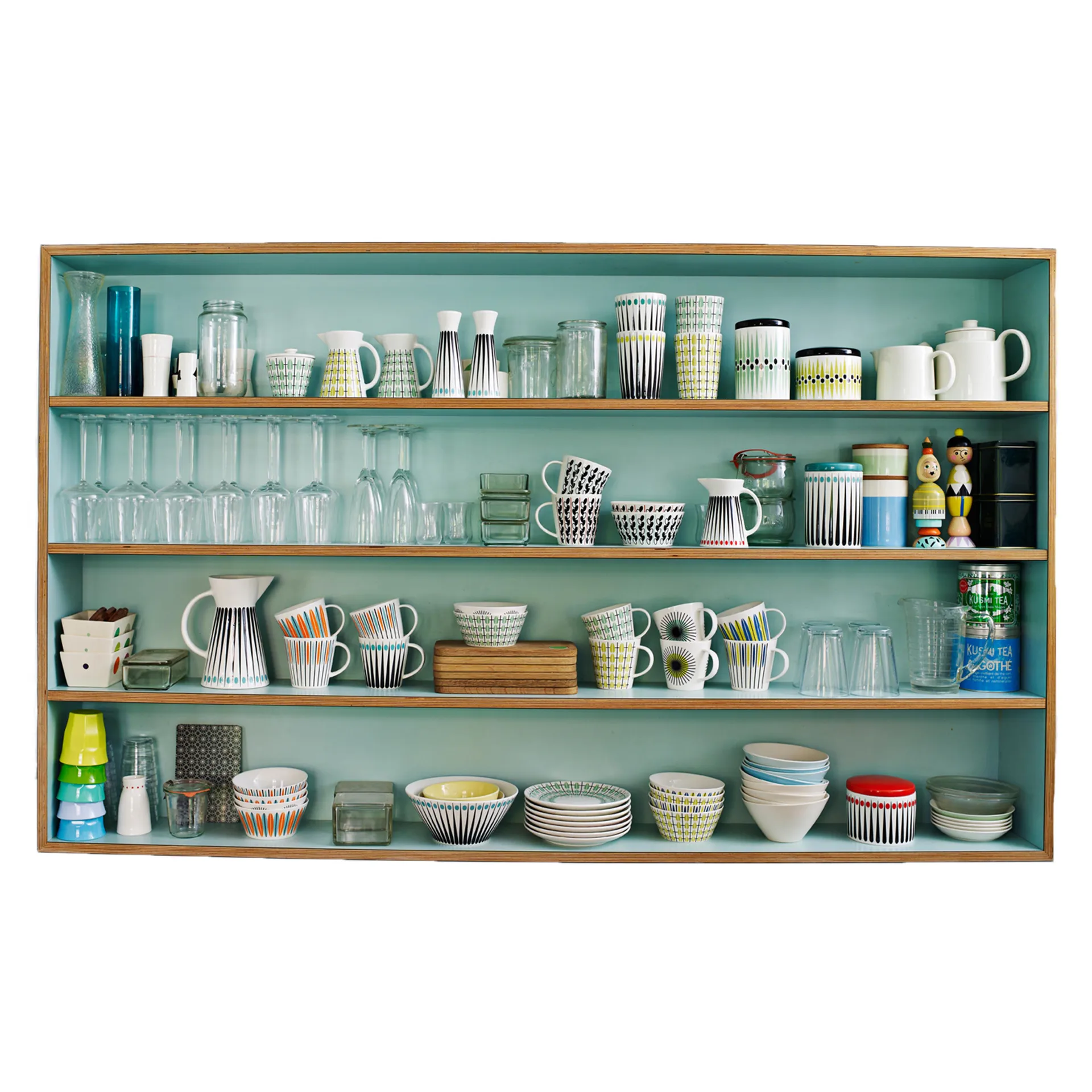 Jarro de leite Olivia, branco-menta Superliving