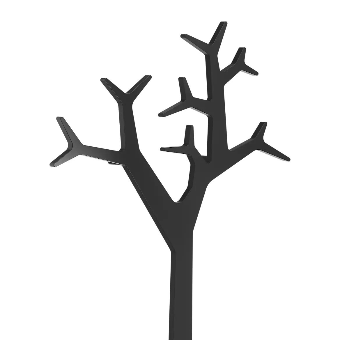 Cabideiro de parede 194 cm Tree Black Edition, Preto Swedese