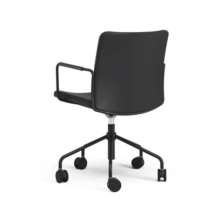 Cadeira de escritório Stella altura ajustável com flexibilidade, Couro Elmosoft 99999 Preto, suporte preto  Swedese