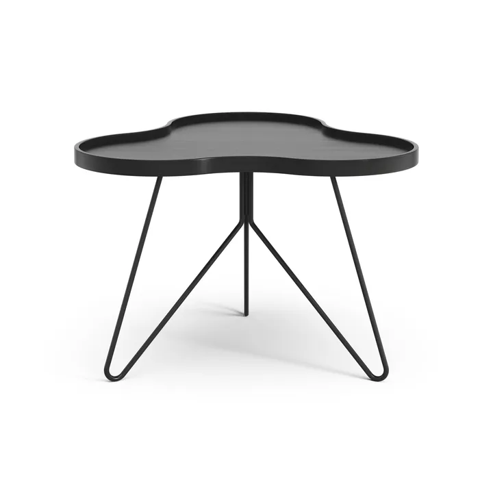 Flower mono mesa 62x66 cm - H45 cm Freixo tingido de preto - Swedese