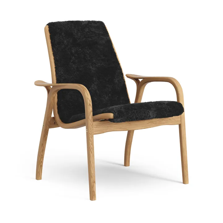 Laminett poltrona de carvalho oleado/pele de ovelha - Black (preto) - Swedese