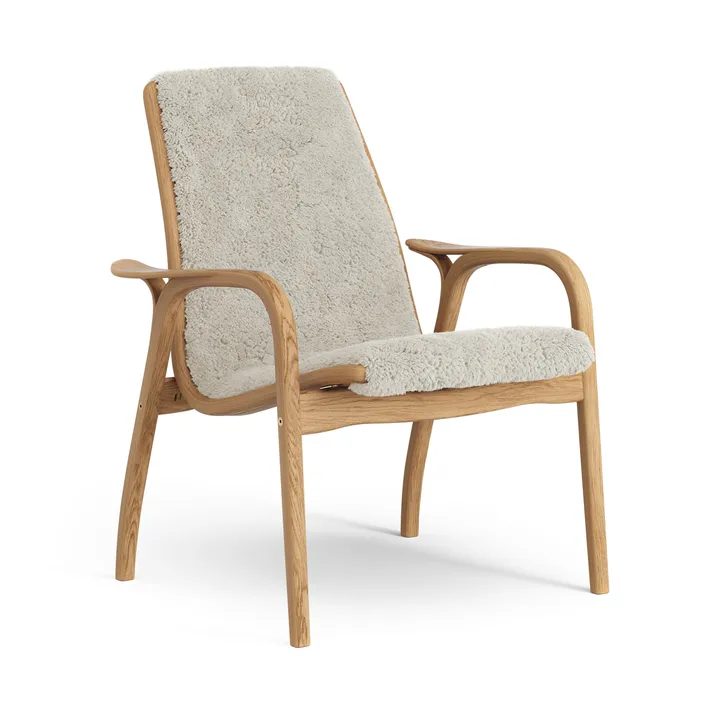 Laminett poltrona de carvalho oleado/pele de ovelha - Moonlight (beige) - Swedese