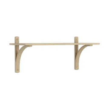 Levi hylla 1 prateleira - Carvalho com verniz natural‑alumínio, 90 cm. - Swedese