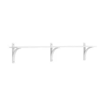 Levi hylla 1 prateleira - Freixo laqueado branco-alumínio, 180 cm - Swedese