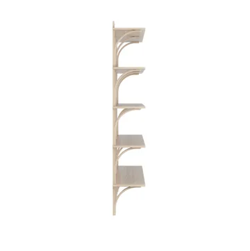 Levi hylla 3 prateleiras - Carvalho pigmentado branco-alumínio, 180 cm - Swedese
