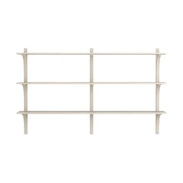 Levi hylla 3 prateleiras - Carvalho pigmentado branco-alumínio, 180 cm - Swedese