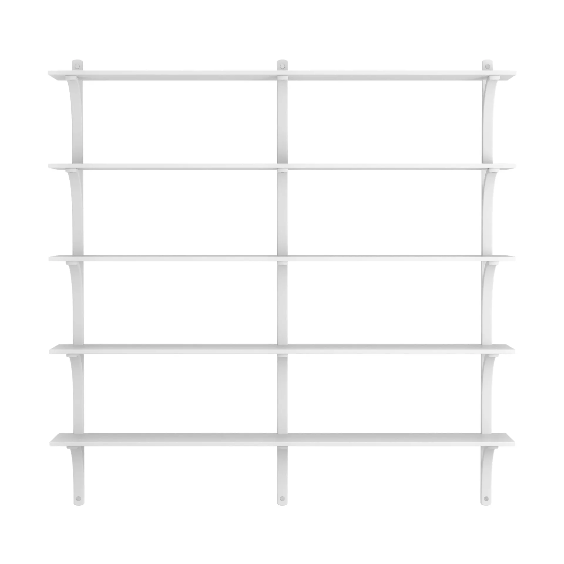 Levi hylla 5 prateleiras, Faia esbranquiçada-alumínio, 180 cm Swedese