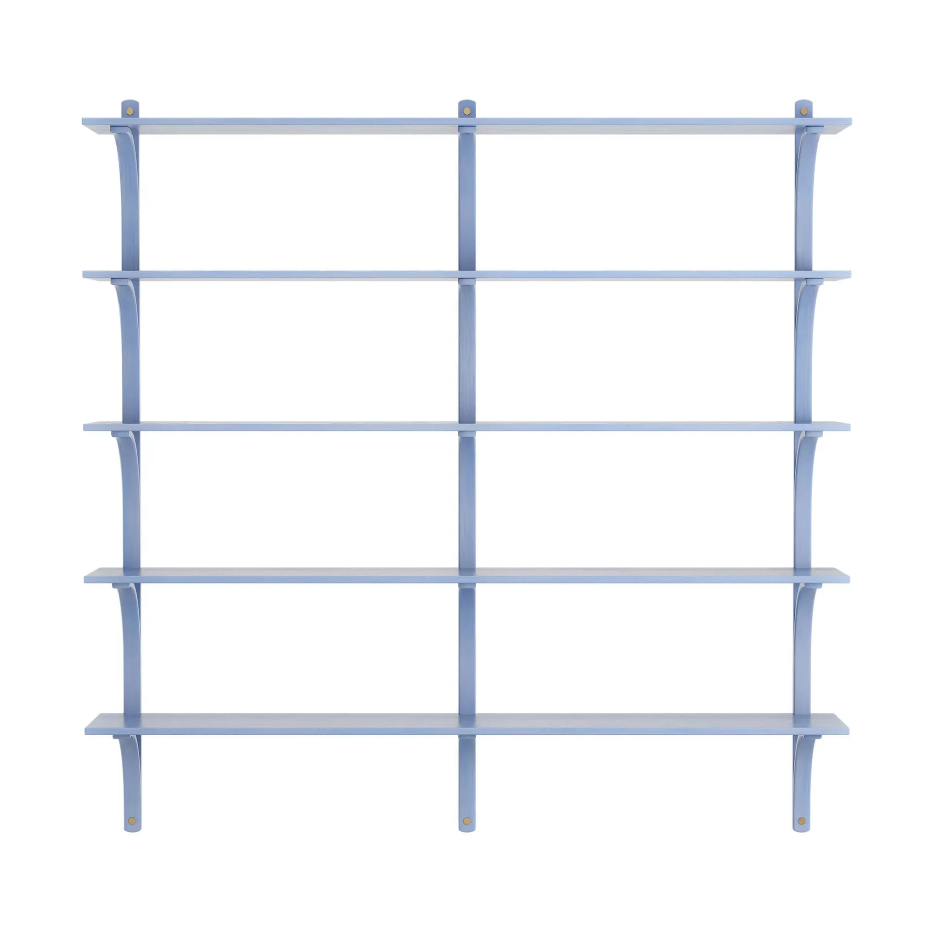 Levi hylla 5 prateleiras, ILKE Blue-latão, 180 cm Swedese