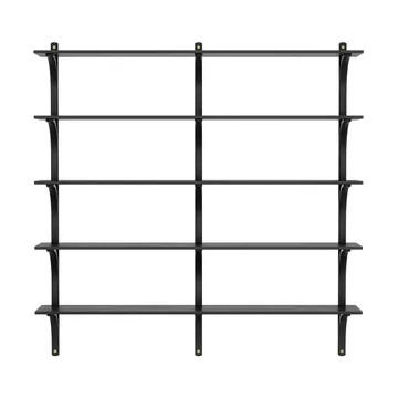 Levi hylla 5 prateleiras - Nogal enegrecido- latão, 180 cm - Swedese