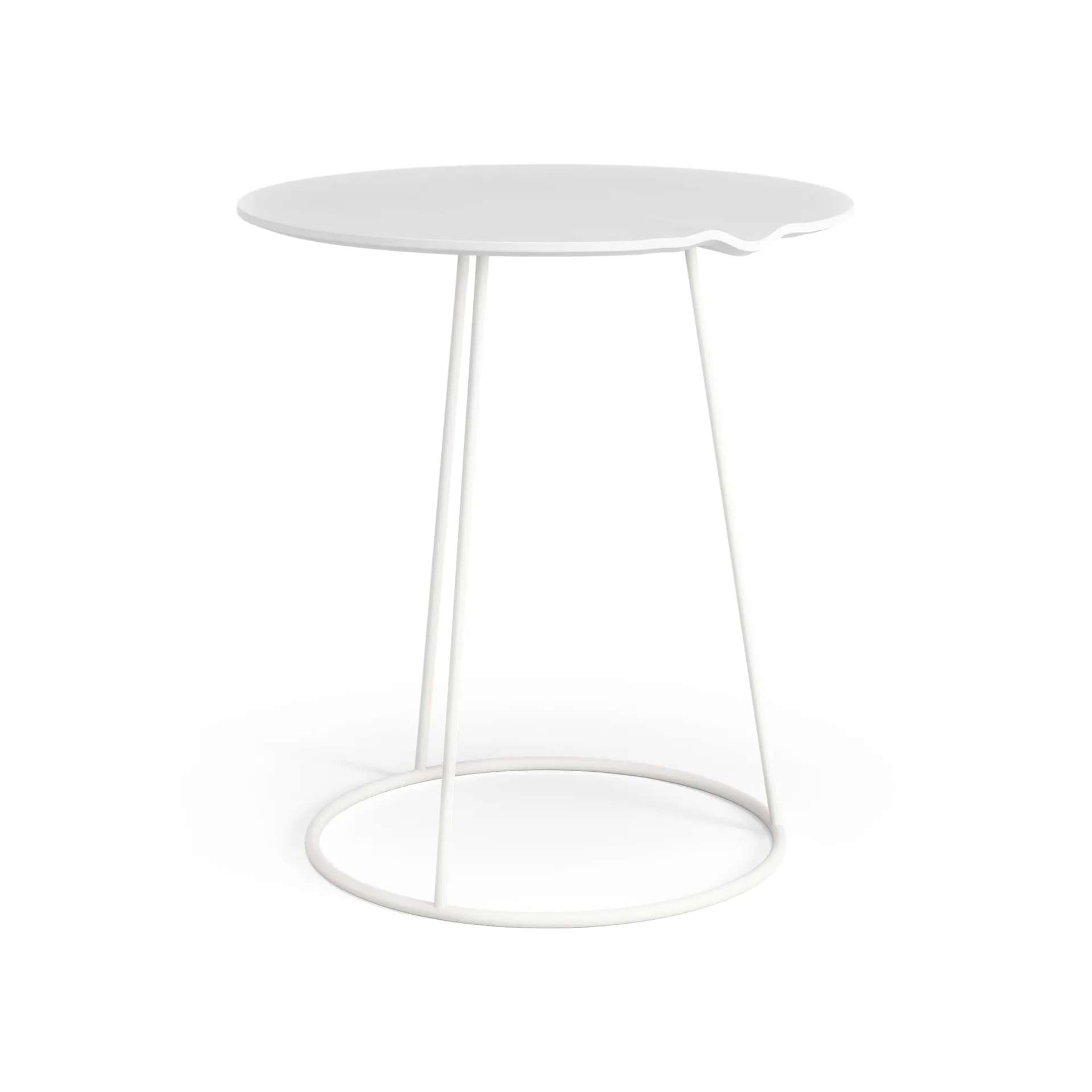 Mesa com onda Breeze Ø46 cm, Branco Swedese