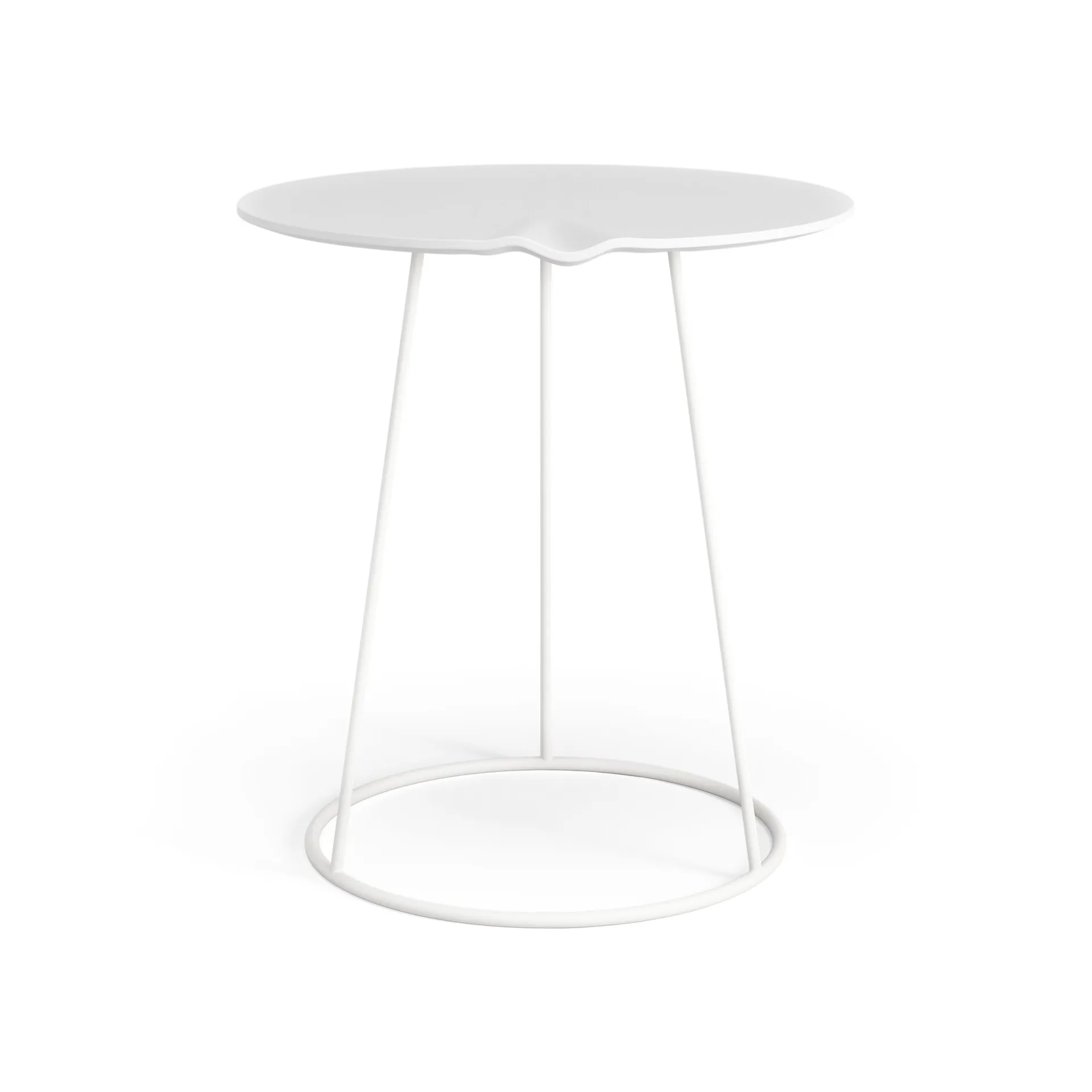 Mesa com onda Breeze Ø46 cm, Branco Swedese