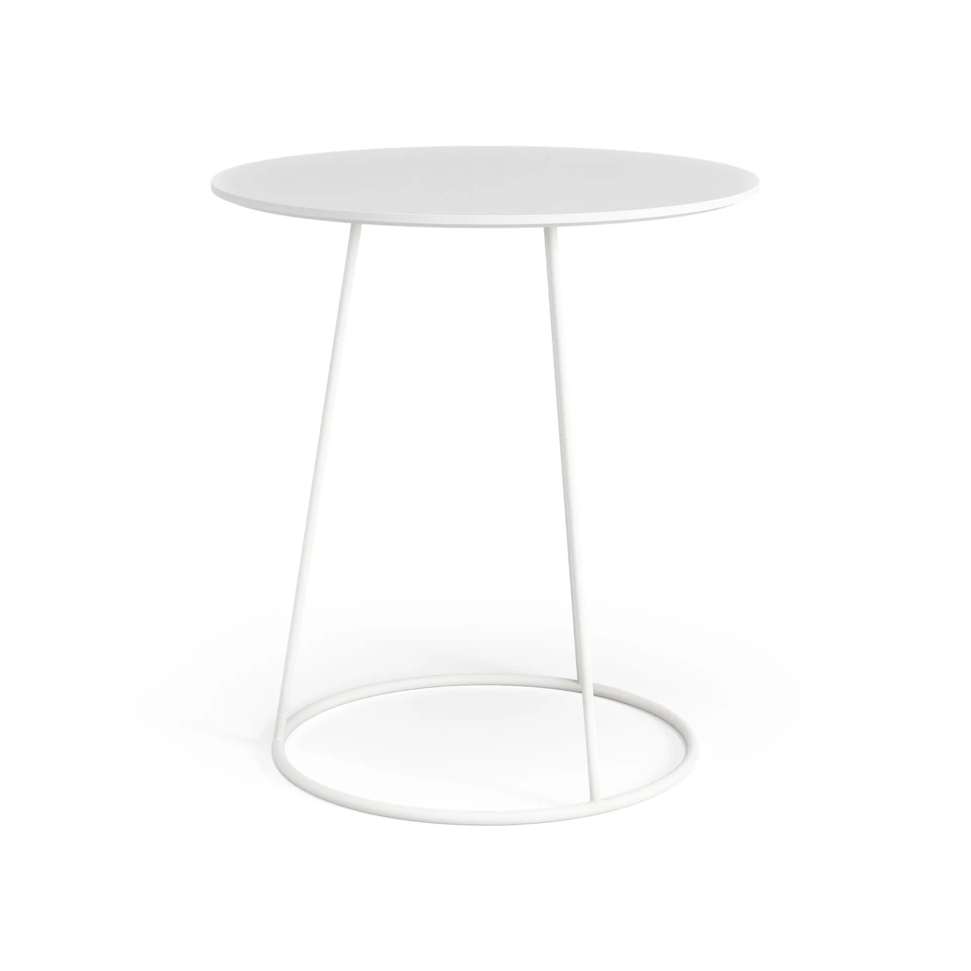 Mesa com tampo liso Breeze Ø46 cm, Branco Swedese