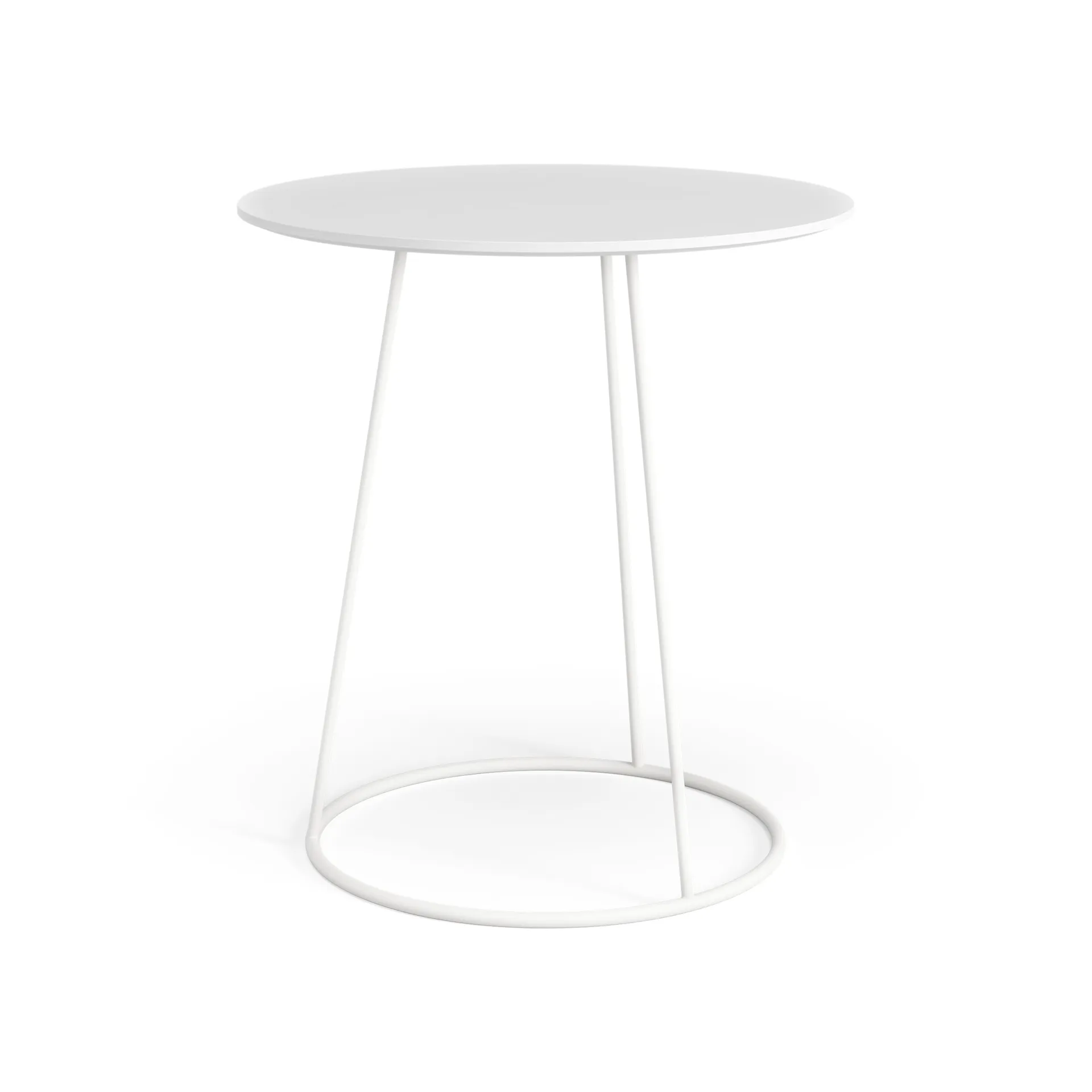 Mesa com tampo liso Breeze Ø46 cm, Branco Swedese