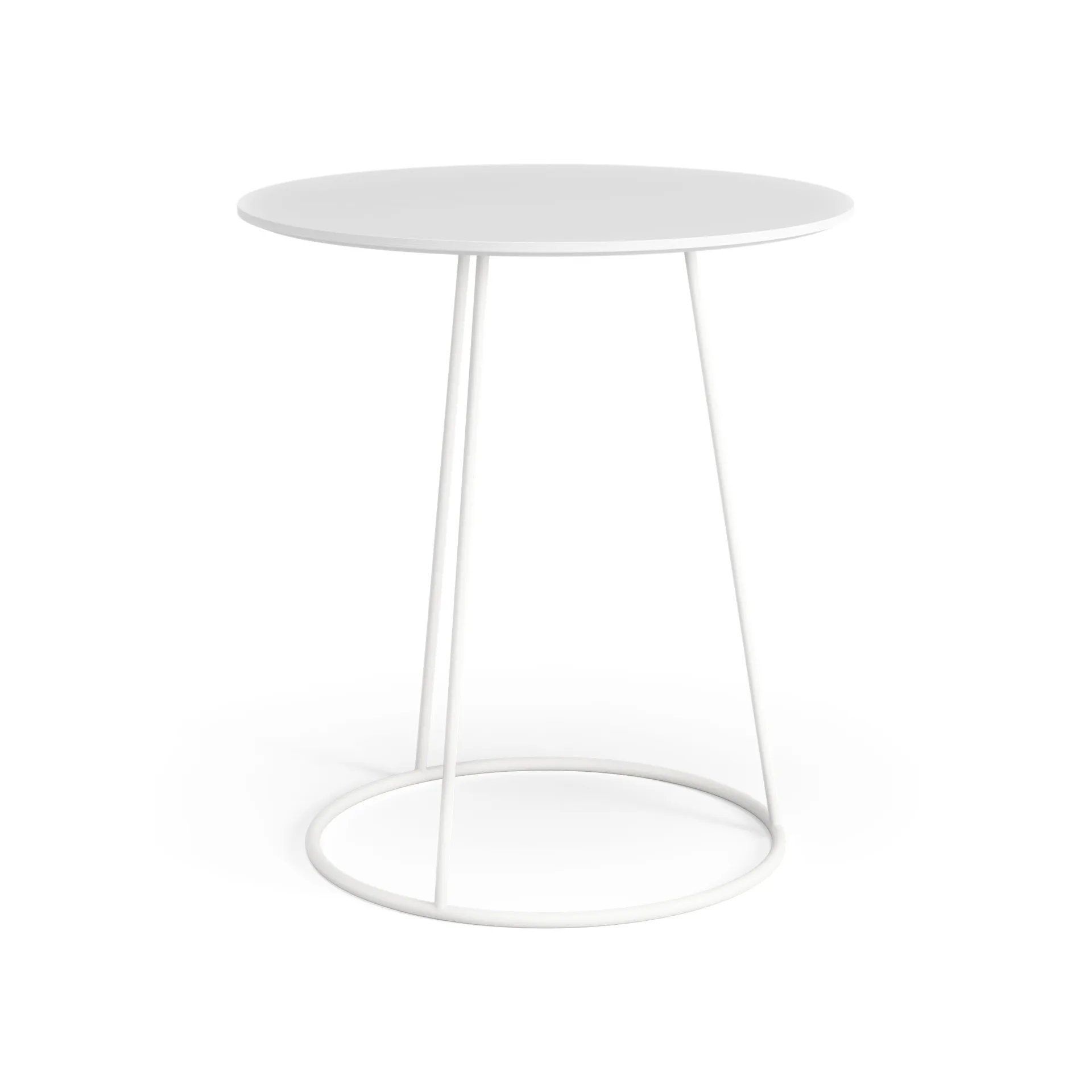 Mesa com tampo liso Breeze Ø46 cm, Branco Swedese