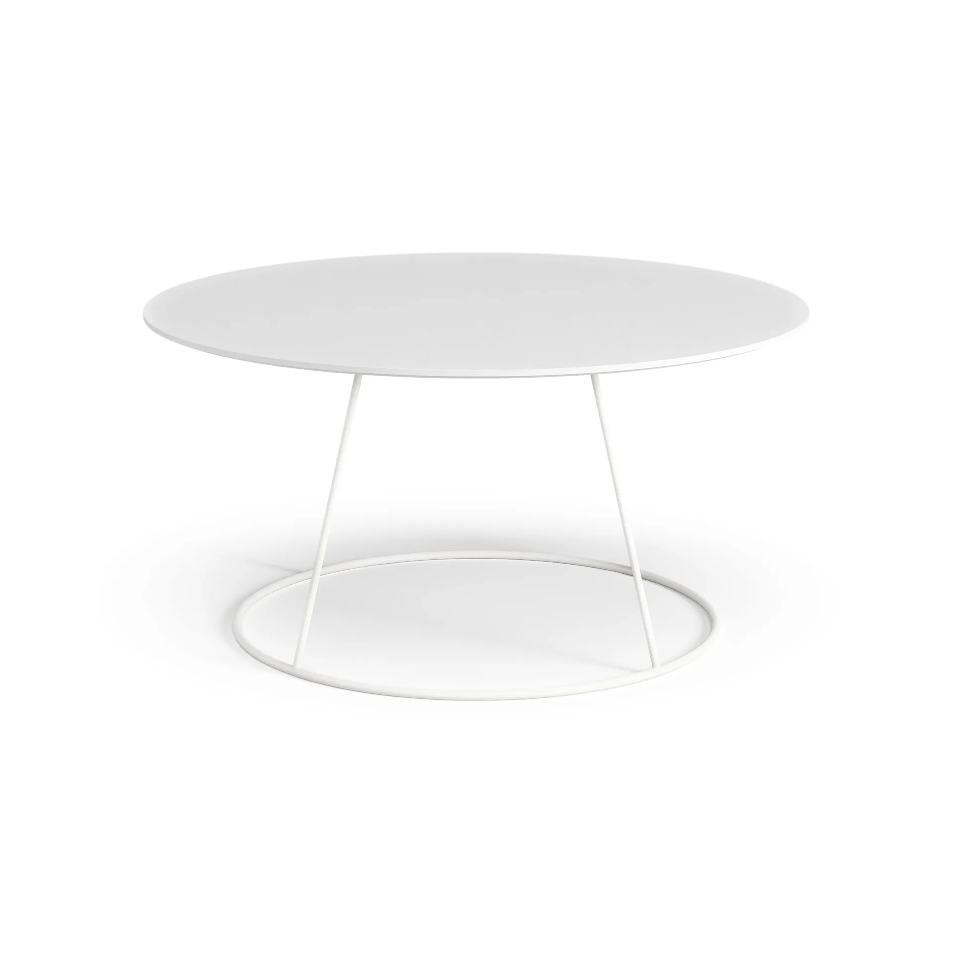 Mesa com tampo liso Breeze Ø80 cm, Branco Swedese