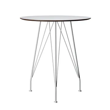Mesa de café Desirée - Branco, ø64cm, estrutura de base lacada a branco - Swedese