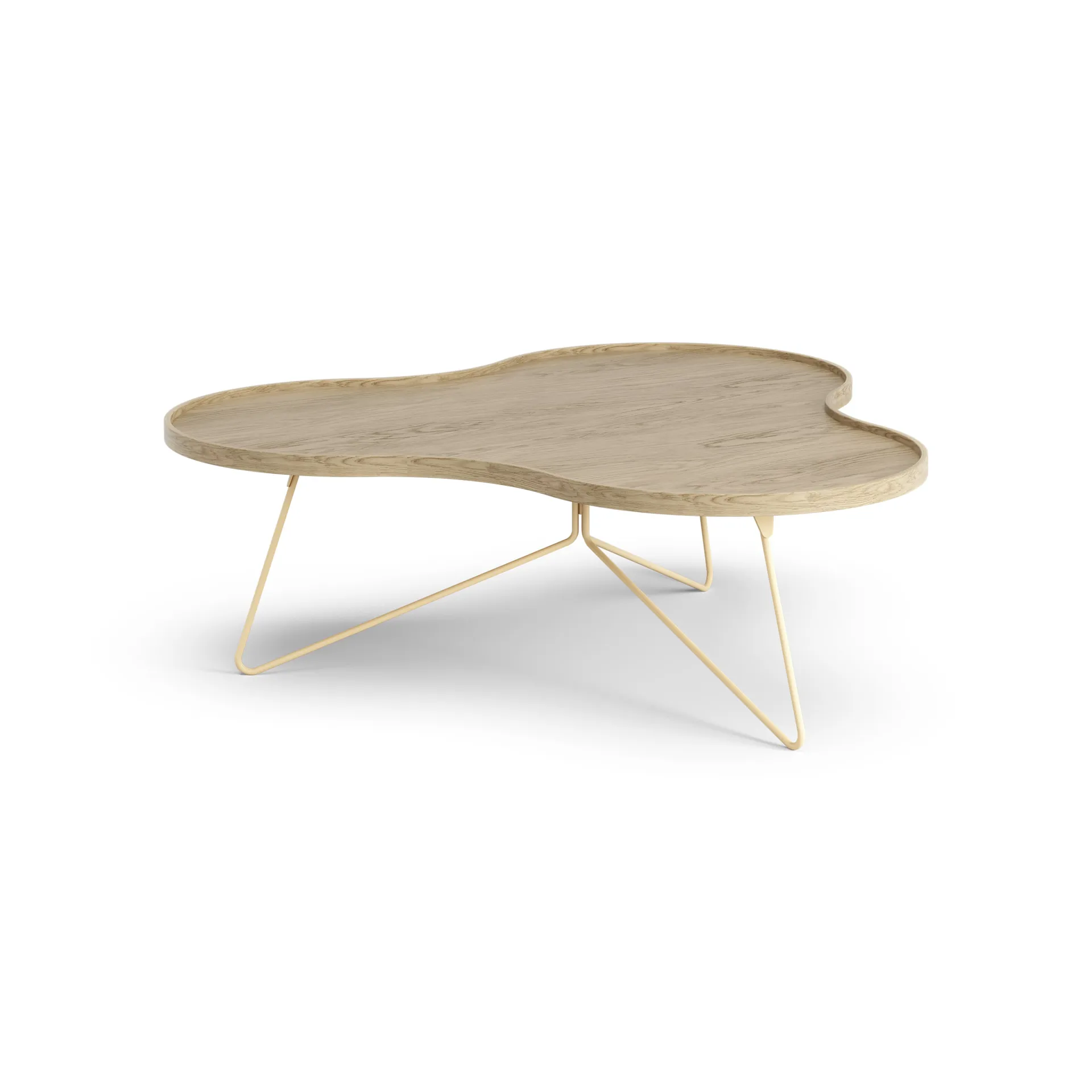 Mesa de centro Flower 107x114 cm, A39 cm Carvalho lacado Swedese